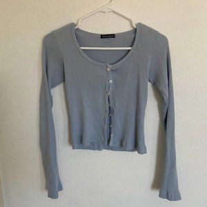 Brandy Melville Button-Up Long Sleeve Top